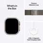 Apple Watch Ultra 2 2024 GPS + Cellular 49mm Natural Titanium Case with Natural Titanium Milanese Loop - Large (MX5T3UL/A) фото 9