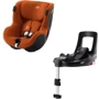 Автокресло BRITAX-ROMER DUALFIX iSENSE Golden Cognac с платформой FLEX BASE