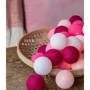 Гирлянда Cotton ball lights на 10 шаров 2,7м, Pink фото 5