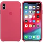 Чехол для iPhone Apple Silicone Case Hibiscus (MUJP2) for iPhone Xs Max: Цвет розовый