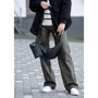 Женская сумка хобо Sambag HOBO S черная (53100001): Фактура Матовая, Гладкая