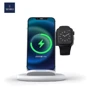 Зарядное устройство WIWU Wireless Charger Stand Power Air 3in1 PA3IN 15W White for Apple iPhone, Apple Watch and Apple AirPods: Кабель в комплекте отсутствует