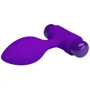 Анальная пробка с вибропулей LYBAILE Pretty Love Vibro Butt Plug (фиолетовая)