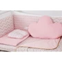Постельный комплект 6 эл. Twins Dolce Insta 4075-D-507, Зигзаг, розовый: Тип постельный комплект