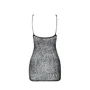 Ажурное мини-платье на тонких бретелях Passion BS096 One Size, black