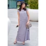 Платье FLFashion Фиеста ФПФ 3095 44 серое повседневное длинное макси: Вид Повседневные платья