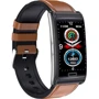 Фитнес-браслет Lemfo E600 Leather Brown: Цвет коричневый
