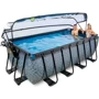 Бассейн EXIT Toys с куполом 400х200х122 см камень + песочный фильтр (30.47.42.00) фото 2