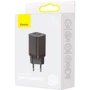 Зарядное устройство Baseus Wall Charger USB+USB-C Super Si Pro 30W Black (CCSUPP-E01): Тип сетевое