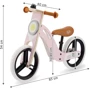 Беговел Kinderkraft Uniq Pink (KKRUNIQPNK0000): Диаметр колес, дюймов 12