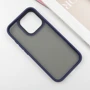 Чехол для iPhone Mobile Case TPU+PC Metal Buttons Blue for iPhone 16 Pro Max: Тип аксессуара чехол