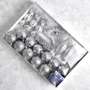 Набор елочных игрушек Stenson 25 шт Серые (R90668 grey) фото 4
