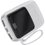 Внешний аккумулятор Baseus Power Bank 10000mAh with Lightning Cable Q Pow Display 15W White (PPQD-B02): Количество USB 3
