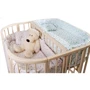 Кроватка детская Twins для двойни 110х110 L100-TW-02, слоновая кость, бежевый
