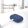 Чехол для наушников TPU Case Dark Blue for Apple AirPods Pro фото 1