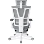 Крісло Mealux S6 Air Fabric Grey White (HF-S6 F/GW): Оснащення Підголівник, підлокітники, З коліщатками, З хрестовиною, Підставка для ніг