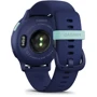 Смарт-часы Garmin Vivoactive 5 Metallic Navy Aluminium Bezel with Navy Case and Silicone Band (010-02862-12): Материал ремешка Силикон