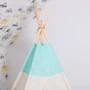Детская палатка Springos Tipi XXL вигвам бело-мятная (TIP04)