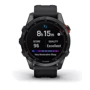 Смарт-часы Garmin Fenix 7S Solar Slate Gray with Black Band (010-02539-13): Цвет ремешка черный