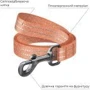 Поводок для собак из восстановленного хлопка WAUDOG Re-cotton светоотражающий L-XXL ширина 25 мм длина 500 см оранжевый (40174): Тип Поводок