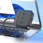 Адаптер Hoco Adapter HB35 USB-C to 3xUSB3.0+RJ45 Black (6931474799005) фото 5