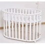 Кровать детская Twins Cozy овальная 160х60 9800-TC-160-01, белая