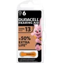 Батарейки Duracell для слуховых аппаратов размер 13, 6 шт.