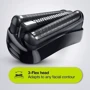 Электробритва Braun Series 3 300BT black/black: Возможность влажного бритья нет