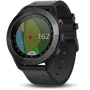 Смарт-часы Garmin Approach S60 Premium Black Ceramic Bezel with Black Leather Band (010-01702-03): Время работы до 10 часов в режиме гольфа; до 10 дней в режиме часов