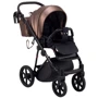 Коляска 2 в 1 Bair Infinity кожа 100% BI-02-AMO bronze pearl (бронза перламутр): Материал колес резина