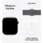 Apple Watch Series 11 GPS + Cellular 46mm Natural Titanium Case with Stone Grey Sport Band - S/M (MFCW4)
