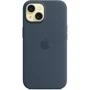 Чехол для iPhone Apple iPhone 15 Silicone Case with MagSafe - Storm Blue (MXPF3ZM/A): Материалы Силикон