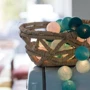 Гирлянда Cotton ball lights на 10 шаров 2,7м, Aqua: Применение Для дома
