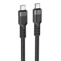Кабель Hoco Cable USB-C to USB-C U110 3A 60 W 1.2m Black