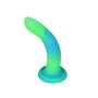 Светящийся в темноте фаллоимитатор ADDICTION - Rave - 8" Glow in the Dark Dildo - Blue Green