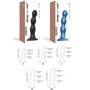 Насадка для страпона Strap-On-Me Dildo Plug Balls Black M