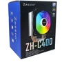 Кулер Zezzio ZH-C400 ARGB: Регулировка оборотов широтно-импульсная модуляция (PWM)