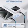 Внешний аккумулятор Vention Power Bank 10000mAh LED Display 22.5W White (FHKW0)