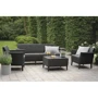 Комплект садовой мебели Allibert Salemo 3 seater set серый (8711245155418): Вид мебели комплекта Стол, Кресло, Диван