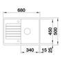 Blanco Zia 45 S Compact 524728: Форма Прямоугольная