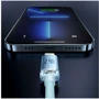Кабель Baseus USB Cable to Lightning Crystal Shine Series 2.4A 2m Sky Blue (CAJY001203): Длина 2 м