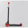 Самокат MAXI "Best Scooter" 4 колеса PU, СВЕТ, трубка руля алюминиевая Black/Red (102019): Тип тормоза ножной