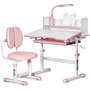 Комплект меблів ErgoKids стіл + стілець + полиця + лампа BD-24 Pink (арт. BD-24 PN)