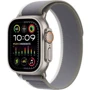 Apple Watch Ultra 2 GPS + Cellular 49mm Titanium Case with Green/Gray Trail Loop - M/L (MRF43) 