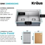 Кухонная мойка Kraus KWT302-30