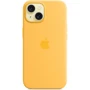 Чехол для iPhone Apple iPhone 15 Silicone Case with MagSafe - Sunshine (MWNA3ZM/A): Материалы Силикон