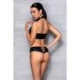 Комплект из эко-кожи Nancy Bikini black XXL/XXXL - Passion