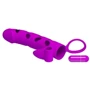 Насадка на член LYBAILE Pretty Love Penis Sleeve With Ball Strap 6" Purple