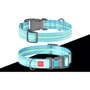 Ошейник WAUDOG Nylon с QR-паспортом, светящийся, пластиковый фастекс 25 мм 31-49 см голубой (45642): Рассрочка Кредит, 4 месяца, 6 месяцев, 8 месяцев, 15 месяцев, 25 месяцев, 20 месяцев, 36 месяцев