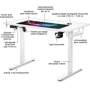 Стол Mealux PowerDesk Energy White c электрорегулировкой высоты (арт. EVO-201 Energy W|/W)